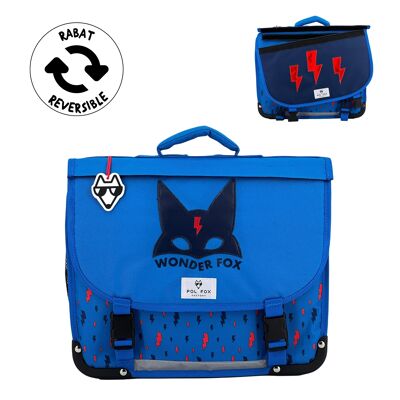 Schoolbag 35cm WONDER FOX BLUE