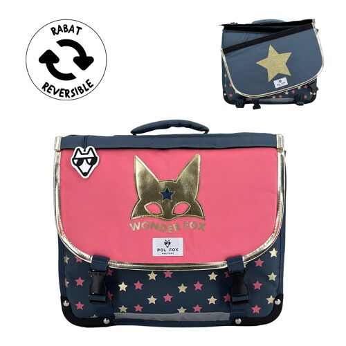 Cartable 38cm WONDER FOX GLITTER