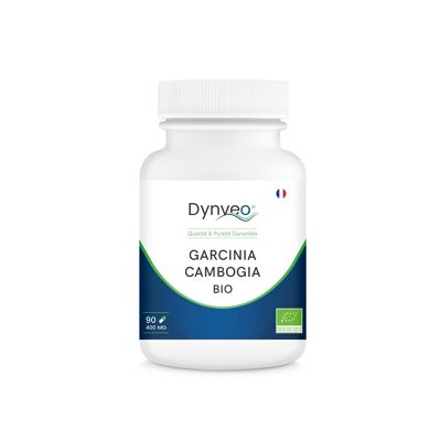 GARCINIA CAMBOGIA BIO, Titrée à 60% en acide hydroxycitrique (HCA) 90 gélules