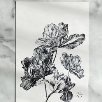 Tulipine - carte A5 14,5x21cm - 1