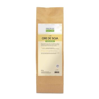 CIRE DE SOJA EN COPEAUX 500g PN 4