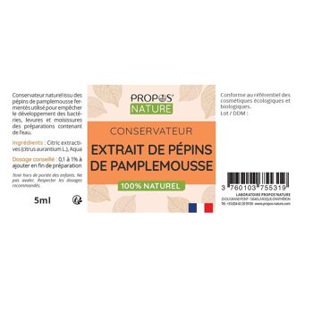 EXTRAIT PEPINS DE PAMPLEMOUSSE 5ml PN 4