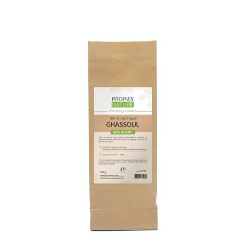 GHASSOUL - MOROCCAN LAVA CLAY - ARGILE MINÉRALE -  200G