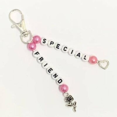 Pink Special Friend Keychain