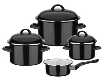 Set de casseroles Black & White 7 pcs. 1