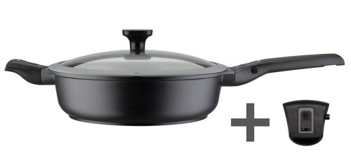 Schmorpfanne Easy Click 28 cm mit Glasdeckel 5-tlg.