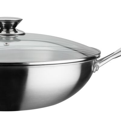 Wok pan ASIA 32 cm with glass lid