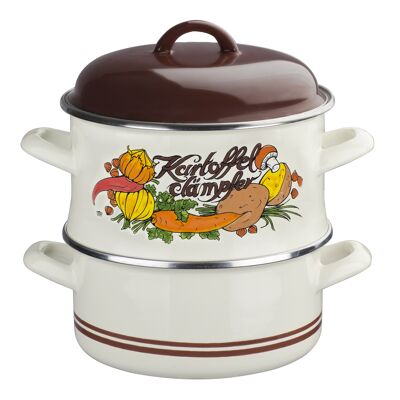 Potato and vegetable steamer 18 cm with lid