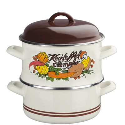Potato and vegetable steamer 18 cm with lid