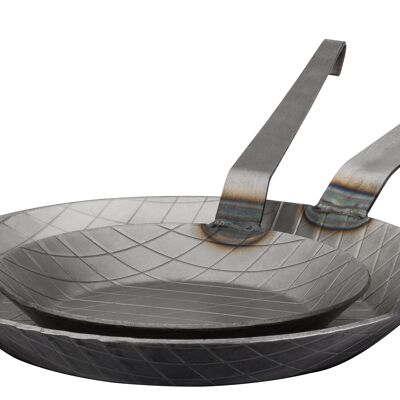 Pan set gastro traditional forged iron 2 pcs.