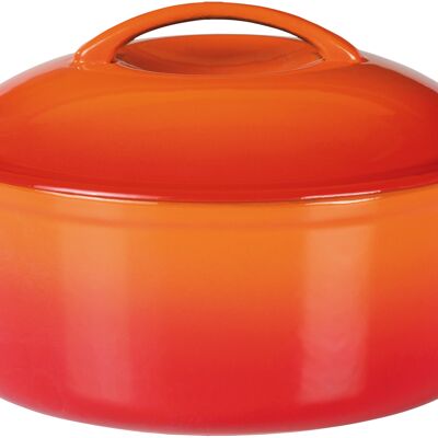 Cast iron casserole Orange Shadow 24cm / 4 ltr.