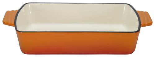 Gusseisen Auflaufform Orange Shadow 28,5x20cm / 2,8 Ltr.
