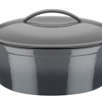 Asador ovalado de hierro fundido Gray Shadow 33x25cm / 7 ltr.