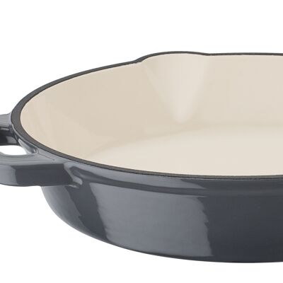 Cast iron pan Gray Shadow 26cm with 2 spouts