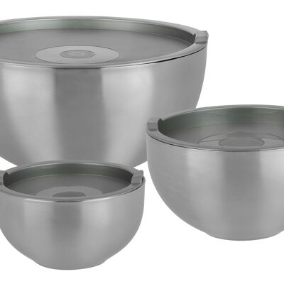 6-piece thermal bowl set with plastic lid