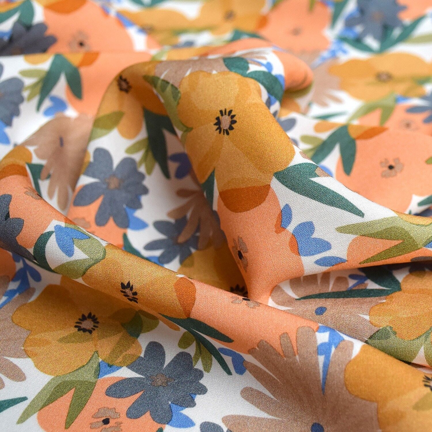 Tessuto in viscosa Melodia fiori