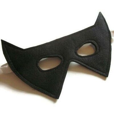 Máscara de murciélago negro