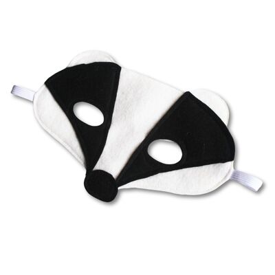 Handmade Felt Badger Mask