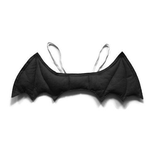 Black Felt Bat Wings - Red