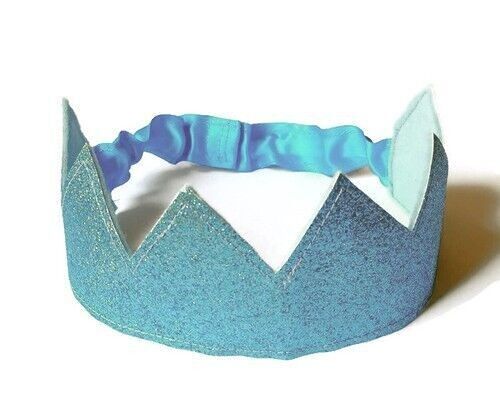 Turquoise Glitter Crown