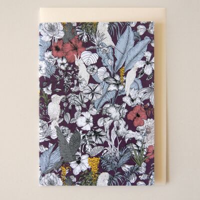 Botánica - tarjeta A6 14,8x10,5cm -