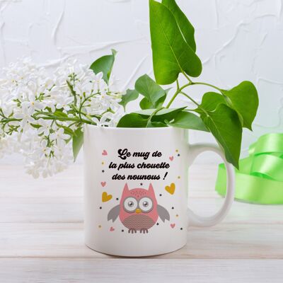 Mug la plus chouette des nounous - cadeau nounou