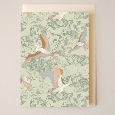 Storks - card A6 14.8x10.5cm -