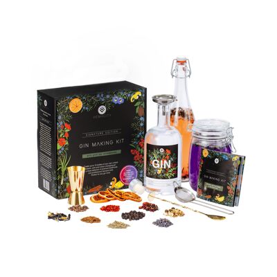 Das Signature Edition Gin Making Kit mit roségoldenem Zubehör