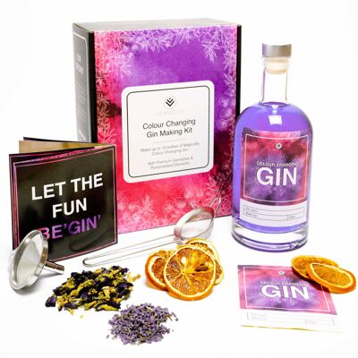 Kit per la preparazione del gin che cambia colore definitivo