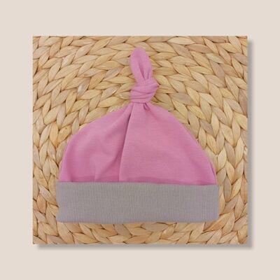 Baby's hat with bow Pink