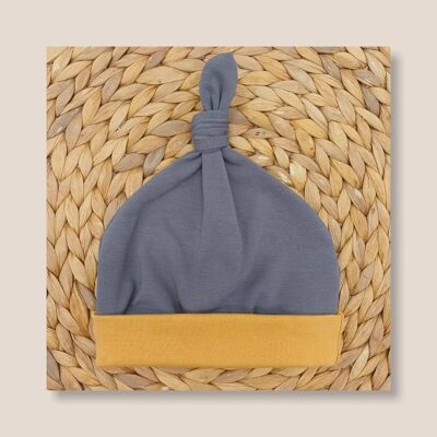Baby's knotted hat Gray