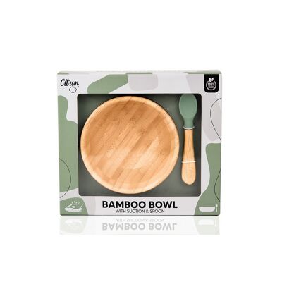 Bamboo bowl and spoon