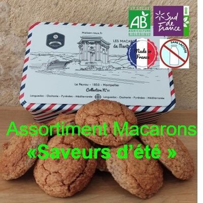 Coffrets macarons BIO 280g Saveurs d'été x10