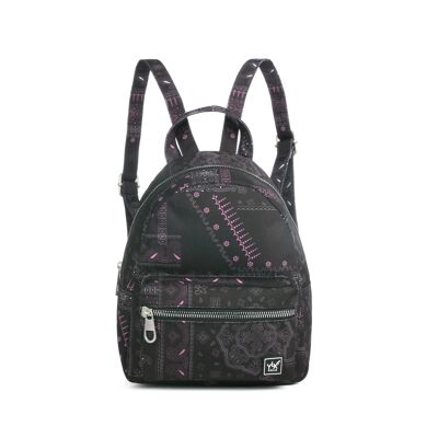 YLX Mini-Rucksack - Schwarzes Geo Paisley - BGP