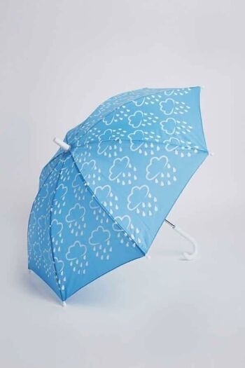 Parapluie révélateur de couleurs Little Kids en bleu bébé 2