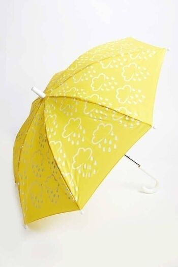 Parapluie révélateur de couleurs Little Kids en jaune 2