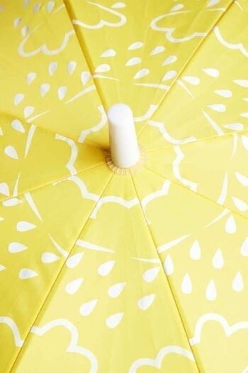 Parapluie révélateur de couleurs Little Kids en jaune 3