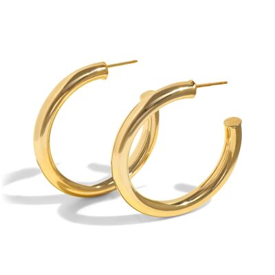 The Kendall hoop - 18k gold plated
