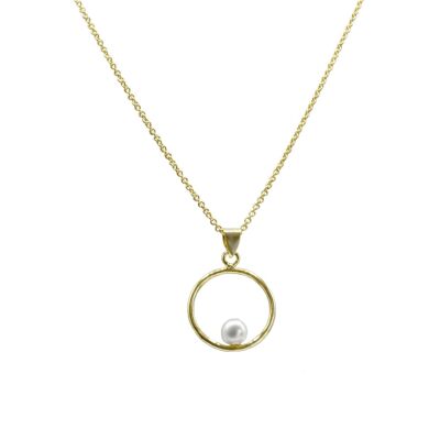 Collana Cerchio Argento 925 placcato oro