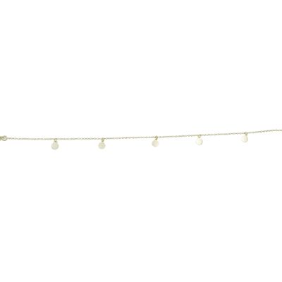 Chaîne de cheville Loseta argent 925 plaqué or