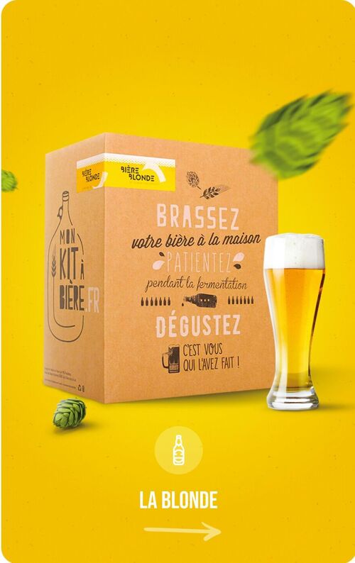 Kit complet de Brassage Artisanal Bière Blonde 5 litres