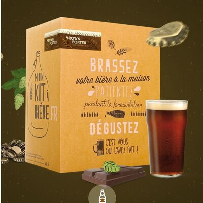 Kit complet de Brassage Artisanal Bière Brown Porter 5 litres