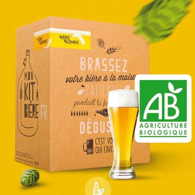 Kit Birra Artigianale Completo Birra Bionda Biologica 5 litri