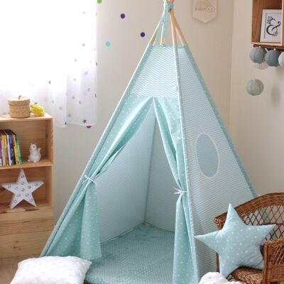 Mint green children's teepee