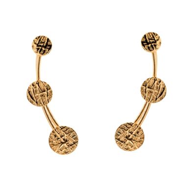 Earcuff Naomi de plata 925 con baño de oro rosa