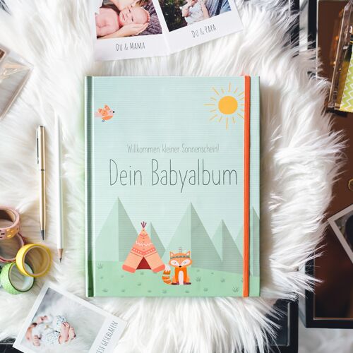 Buch, Babyalbum Fox Erinnerungsbuch für das erste Jahr