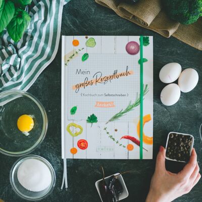 Libro, mi gran libro de recetas - libro de recetas para escribir uno mismo