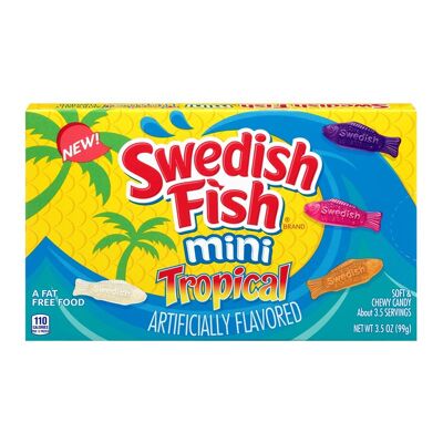 Swedish Fish Tropical Theatre Box - 3.5oz (99g)