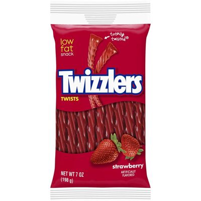 Twizzlers Strawberry Twists Peg Bag 7oz (198g)