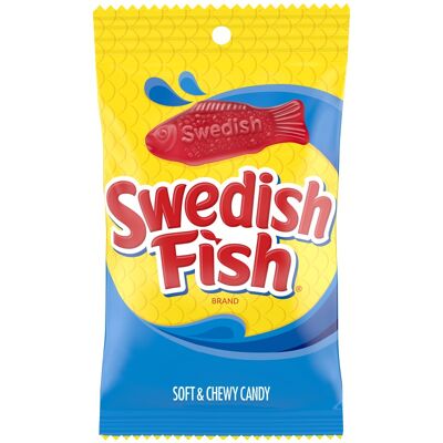 Swedish Fish Red Peg Bag - 8oz (226g)
